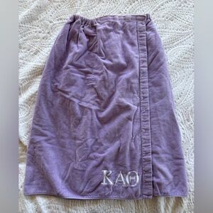Kappa Alpha Theta Purple Towel Wrap